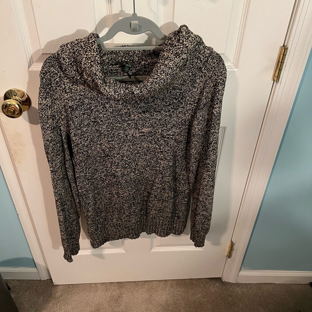 Ralph Lauren black and white sweater
